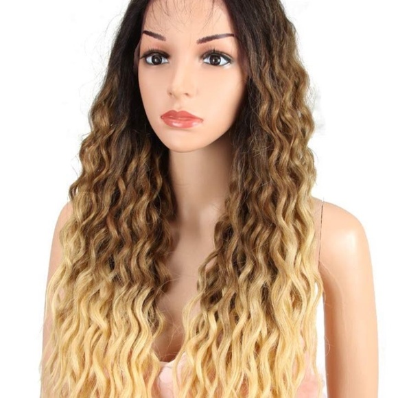 ?Synthia BROWN TO BLONDE OMBRÉ 26” LACEFRONT  WIG main image 5